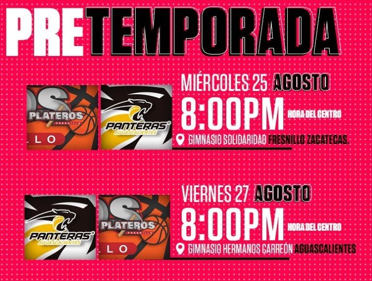 Panteras tendrá dos juegos de pretemporada contra Plateros