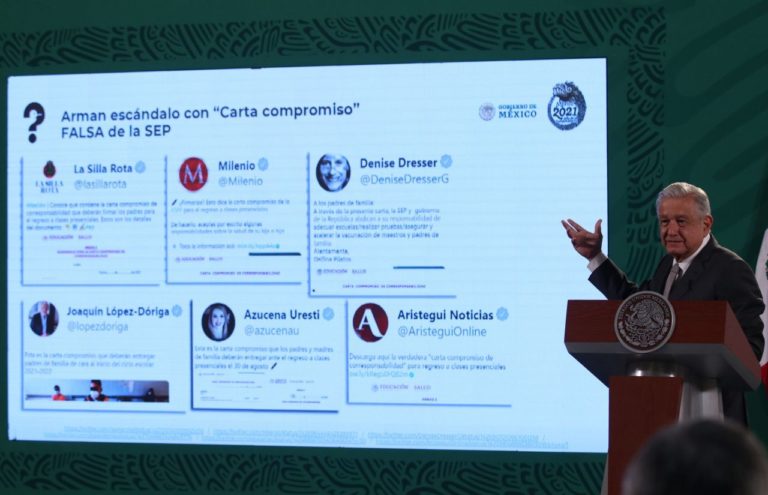 López Obrador en contra de comunicadores que “le dieron vuelo” a la carta compromiso de la SEP