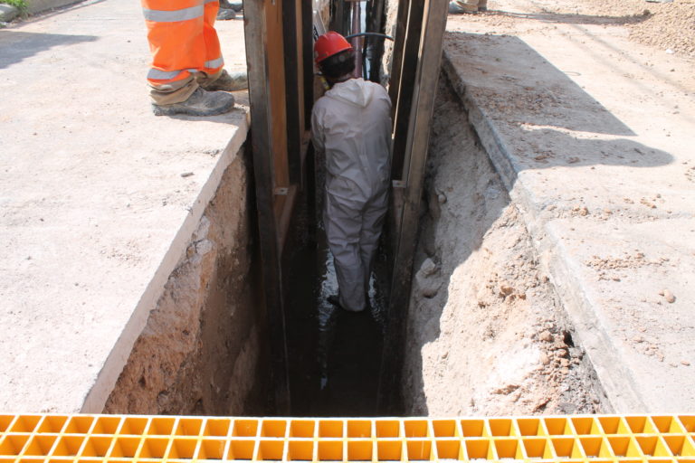 Veolia rehabilita red central de alcantarillado al nororiente de la capital en Aguascalientes