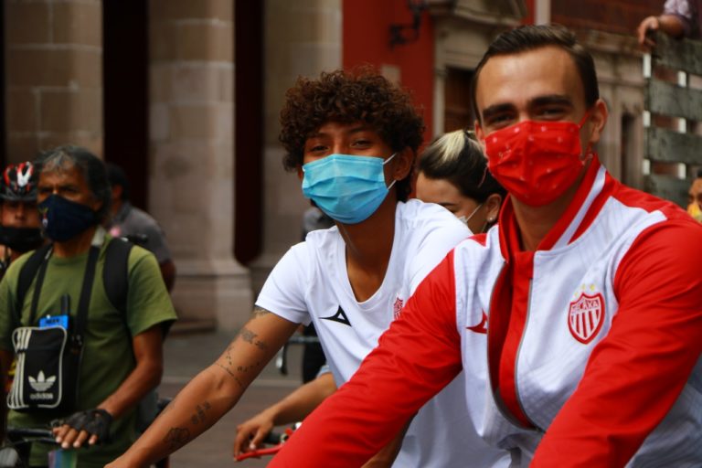 Club Necaxa se sumó al Día Mundial sin Auto en Aguascalientes