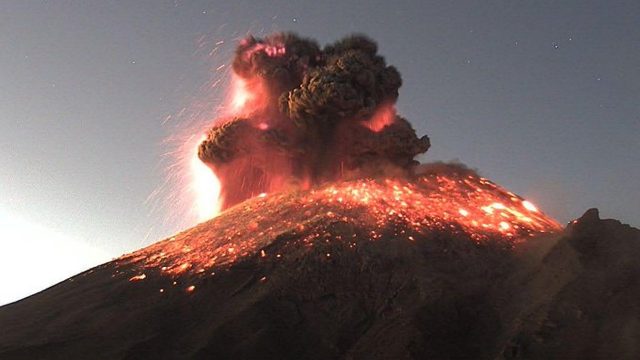 El volcán Popocatépetl intensifica su actividad 