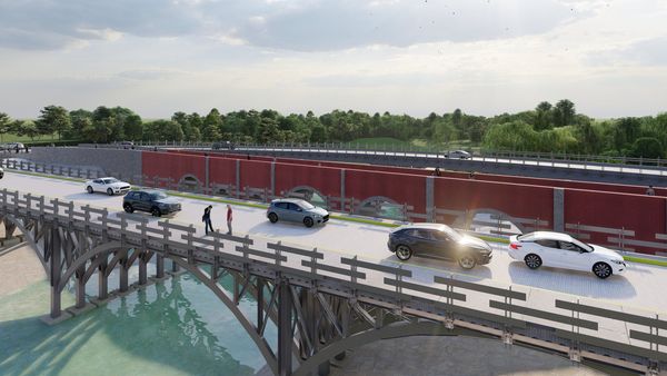 Llevan a cabo los trabajos de construcción de la calzada norte en el Antiguo Camino a San Ignacio