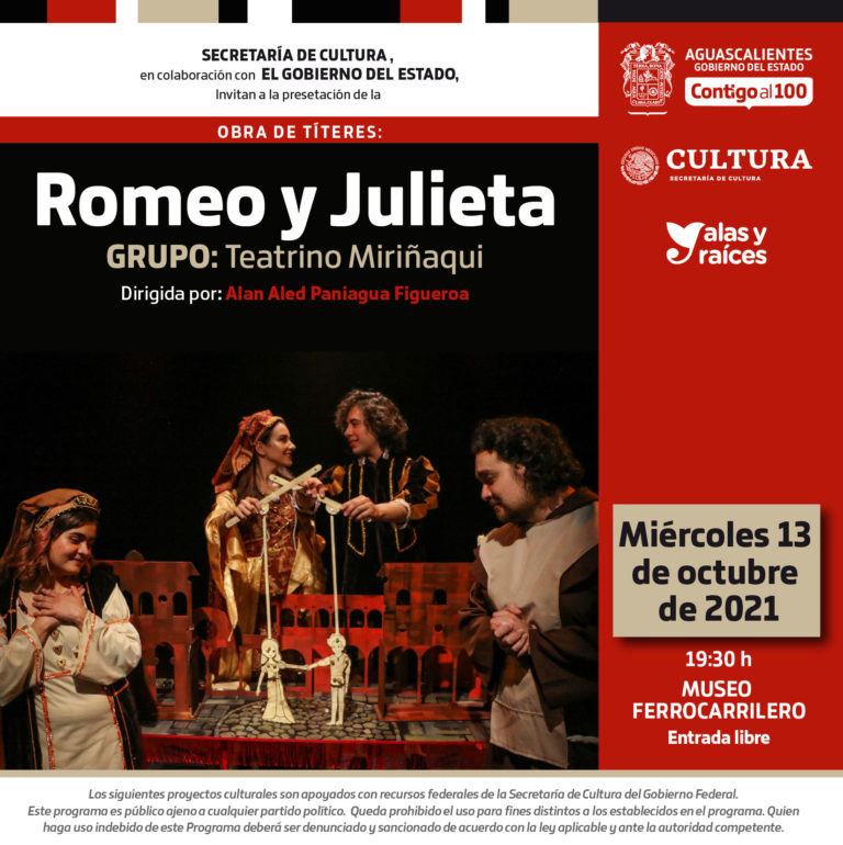 Un clásico interpretado en una obra de títeres en Aguascalientes