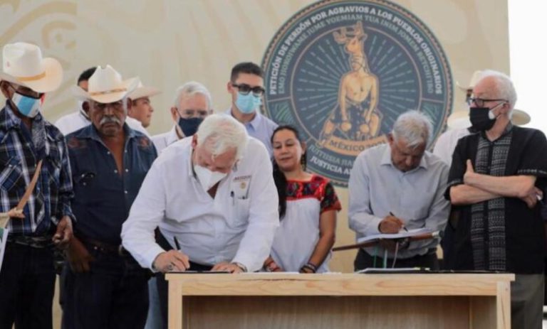 Yaquis cuestionan la disculpa de López Obrador