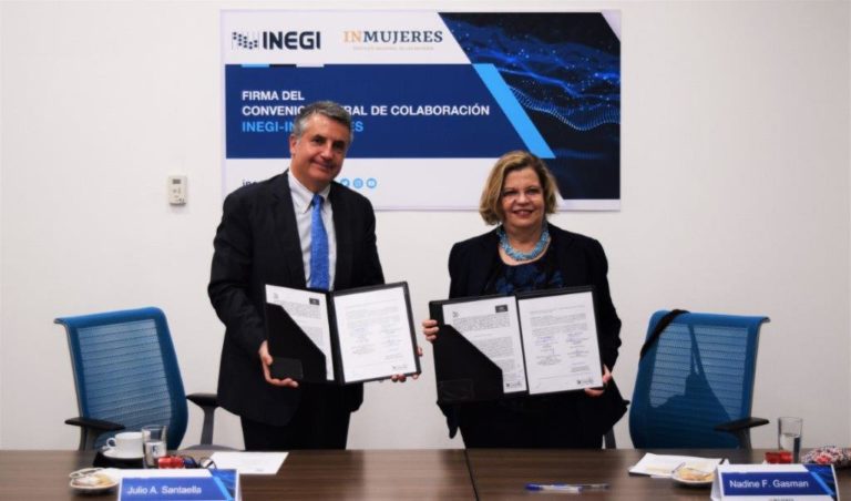 Inegi e Inmujeres firman convenio para fomentar la transversalización de la perspectiva de género