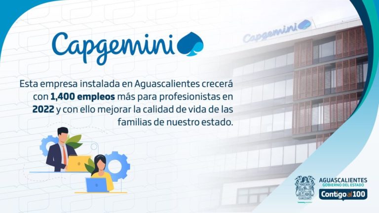 Capgemini Engineering ofrecerá 1,400 empleos nuevos en Aguascalientes