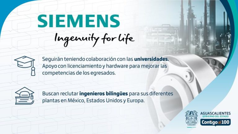 Siemens continuará en colaboración con las Universidades de Aguascalientes