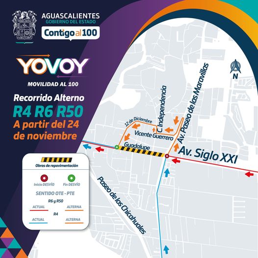 Anuncian maniobras viales en Jasús María, Aguascalientes