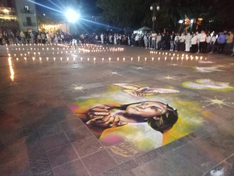 Teocaltiche y el mural que hicieron para exigir que regrese la paz