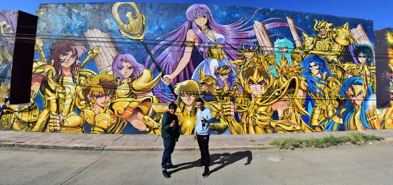 Darán mantenimiento al mural de Caballeros del Zodiaco en León, Guanajuato