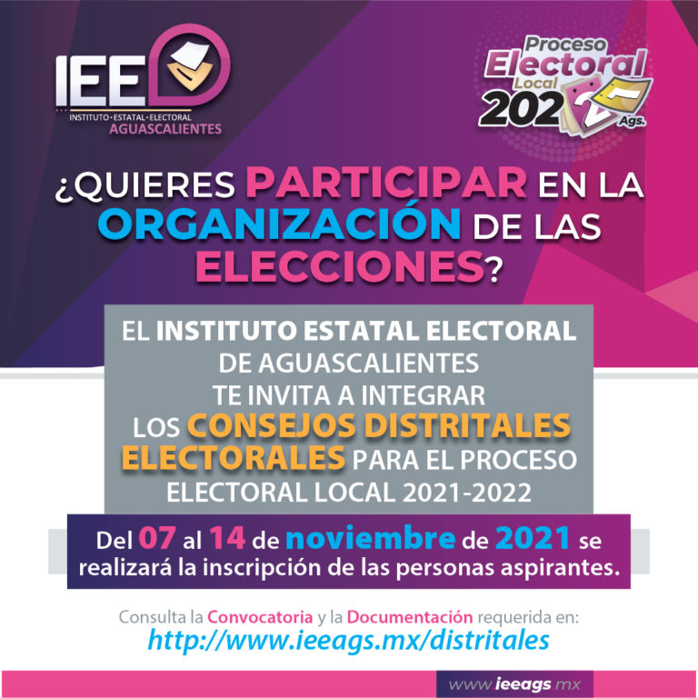 Invita IEE a colaborar en la organización de la elección por la gubernatura