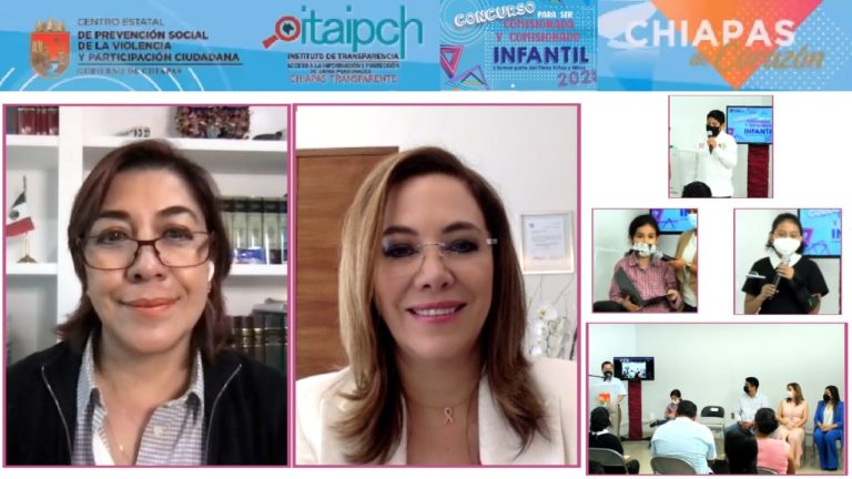 Premian a ganadores del concurso para ser comisionada y comisionado infantil en Chiapas