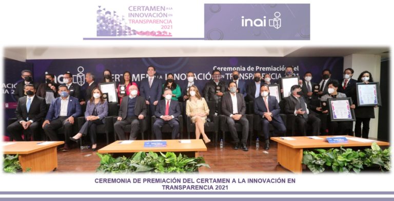 Reconocen proyectos ganadores del Certamen a la Innovación en Transparencia 2021   
