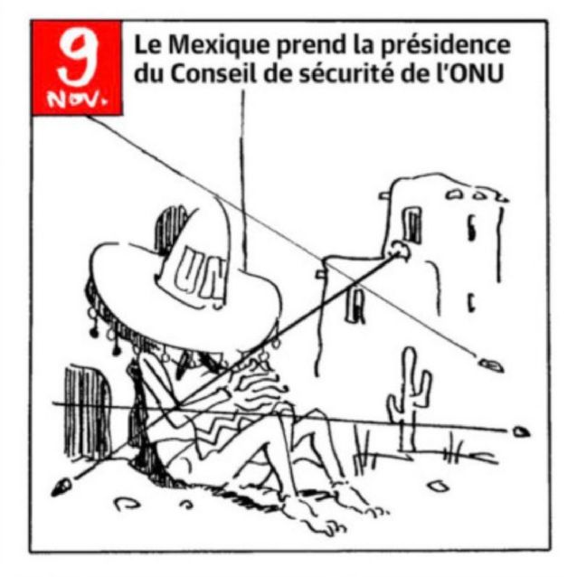 Charlie Hebdo ironiza sobre mensaje de AMLO en la ONU y la violencia en México
