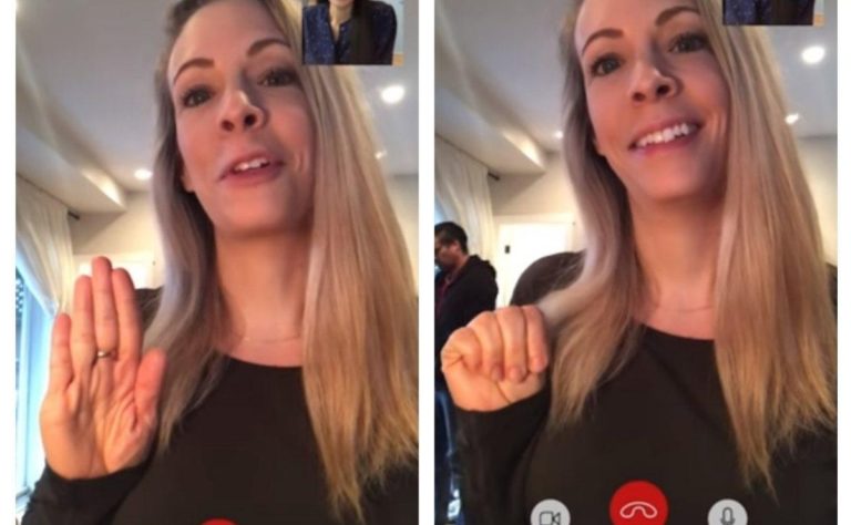 Mujer pide ayuda con gesto de socorro internacional contra violencia machista y detienen a su agresor