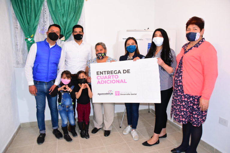 Entregan cuartos adicionales al oriente de la ciudad de Aguascalientes