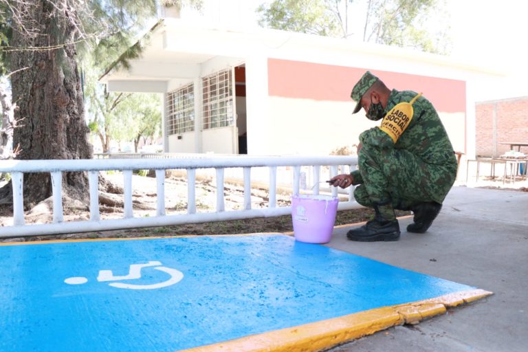 IEA y Sedena trabajan en la rehabilitación de planteles de educación especial   