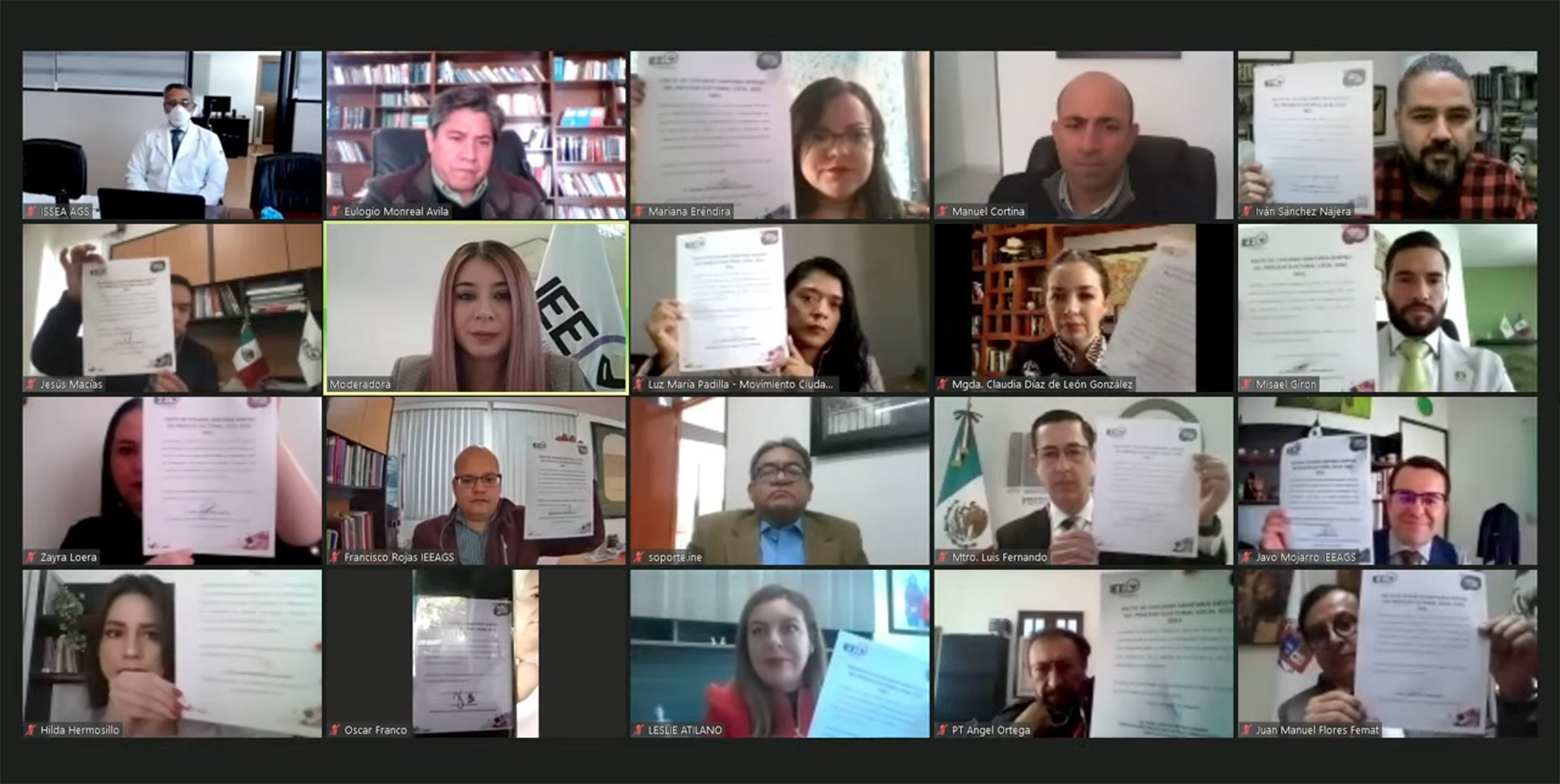 IEE, autoridades estatales y partidos políticos firman Pacto de Civilidad Sanitaria