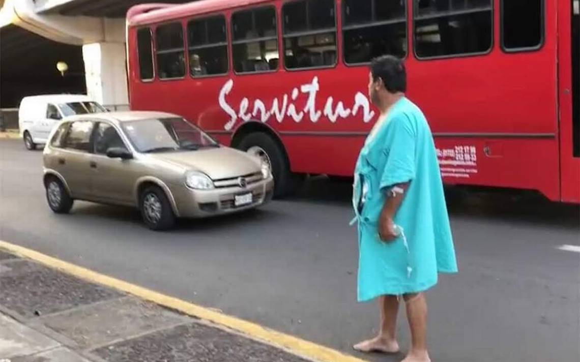 Paciente con covid-19 escapa de hospital del IMSS e intenta irse a su casa en transporte público