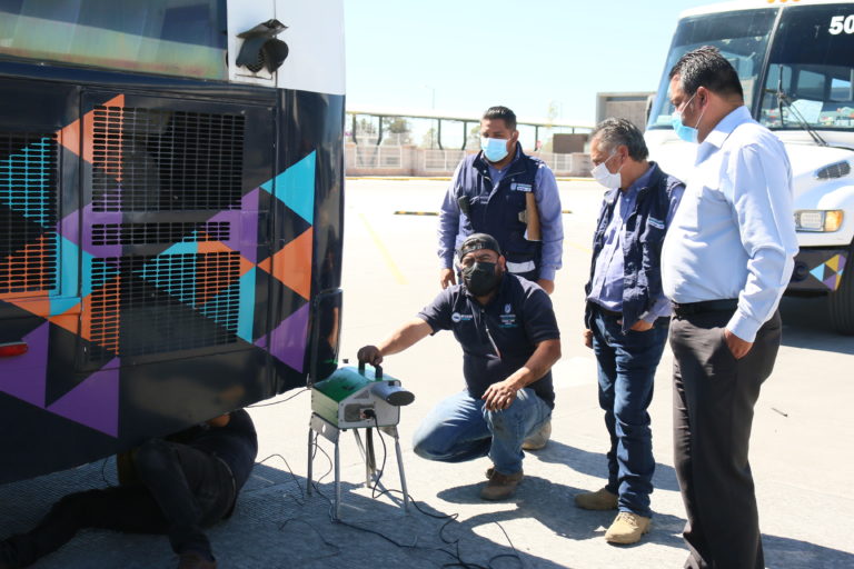 Efectúan operativos de verificación al transporte público de Aguascalientes