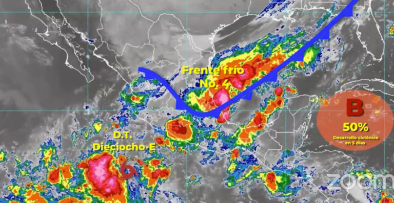 Nuevo frente frío provocará viento, frío, lluvias y nevadas este fin de semana