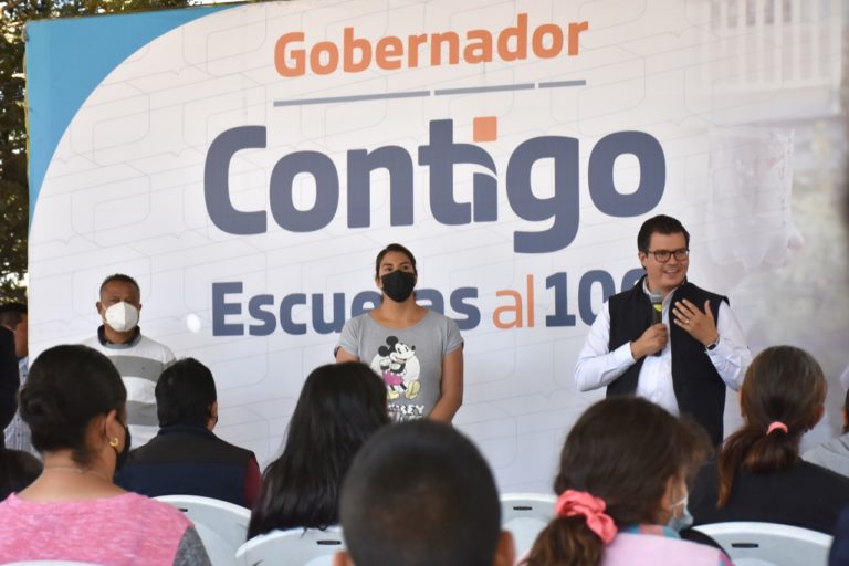 Rehabilitan escuela en San Francisco de los Romo, Aguascalientes