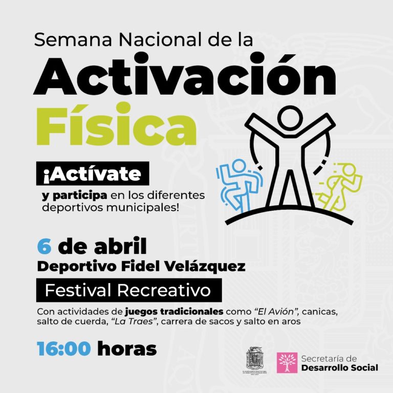 Municipio de Aguascalientes invita a la Semana Nacional de Activación Física
