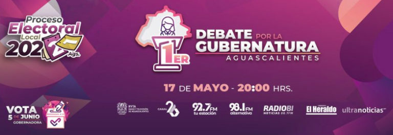 Aquí puedes ver la transmisión en vivo del Primer Debate de Candidatas a la Gobernatura de Aguascalientes