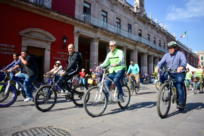 Municipio de Aguascalientes conmemora el Día Mundial de la Bicicleta con rodada