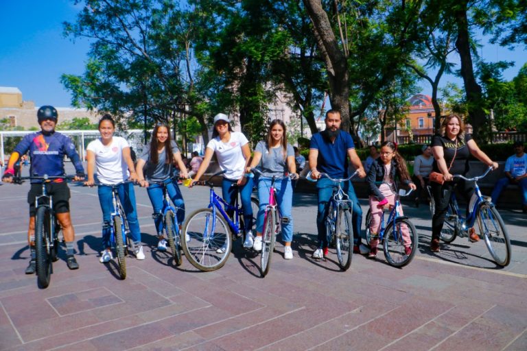 Centellas se unen a la rodada por el Día Mundial de la Bicicleta 