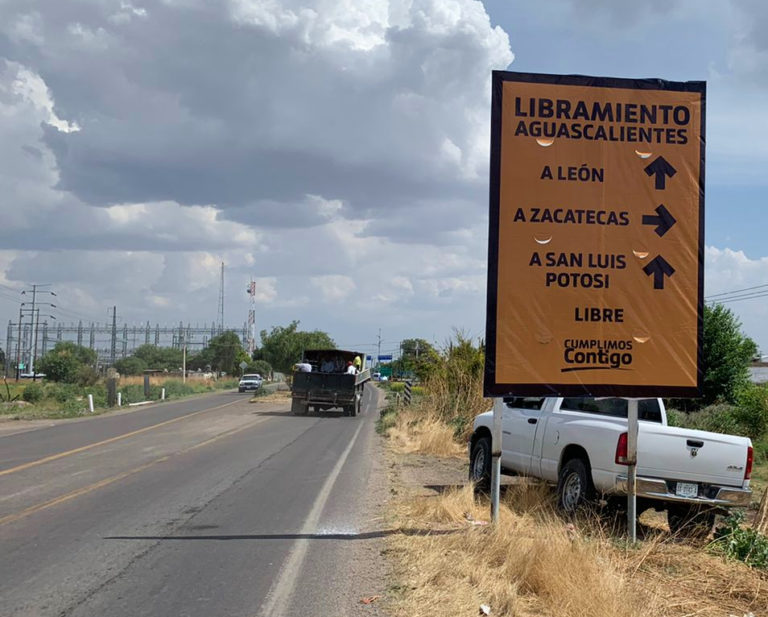 Se refuerza la señalización de la ruta libre del libramiento 