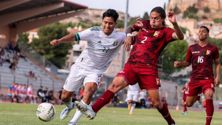 México perdió 2-1 ante Venezuela en el Torneo Esperanzas de Toulon 2022