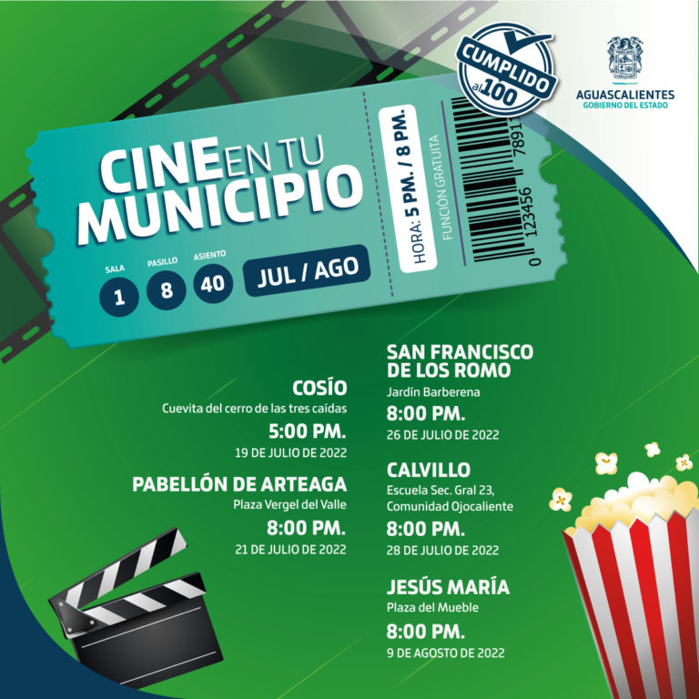 Se reanuda el programa “Cine En Tu Municipio” con películas educativas