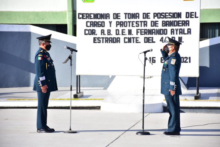 Toma de posesión del comandante del 4/o. Regimiento Mecanizado