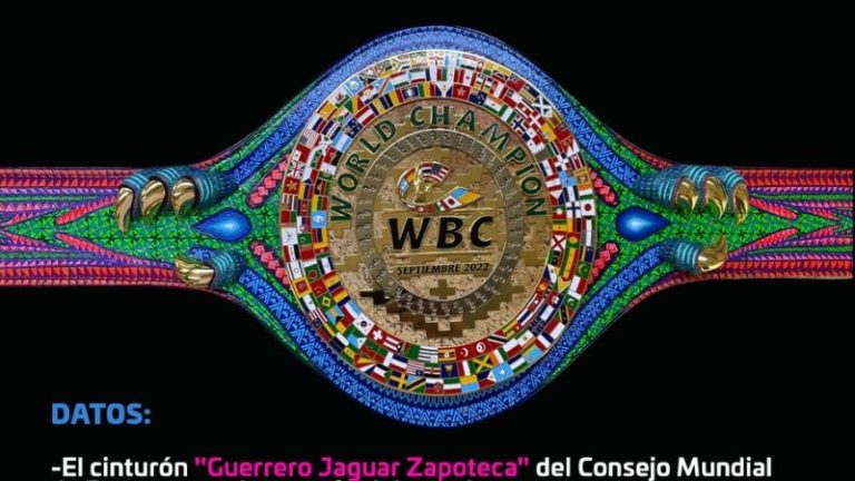 Así es el cinturón “Guerrero Jaguar Zapoteca” que será disputado por Canelo y Golovkin