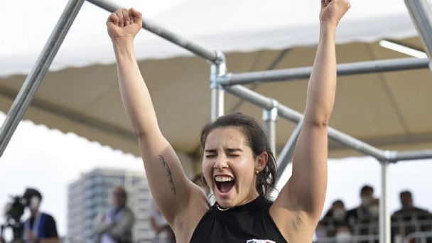 La mexicana Ella Bucio, primera campeona mundial de parkour