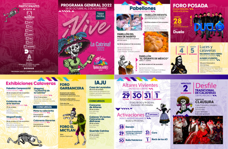 El 28 de octubre inicia el Festival Cultural de Calaveras 2022