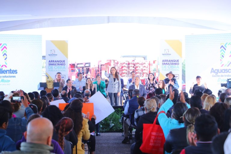 Ayuntamiento de Jesús María asiste al arranque de Obra Simultáneo 