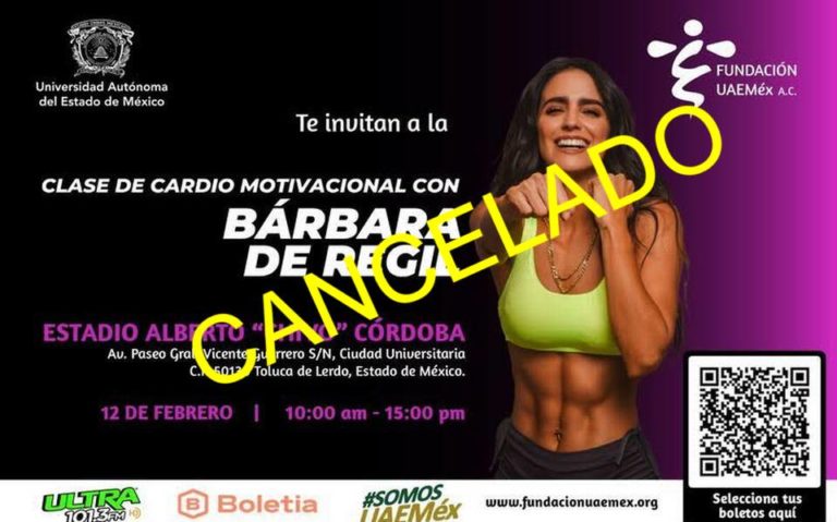 UAEMex cancela clase de Bárbara de Regil por críticas de universitarios 