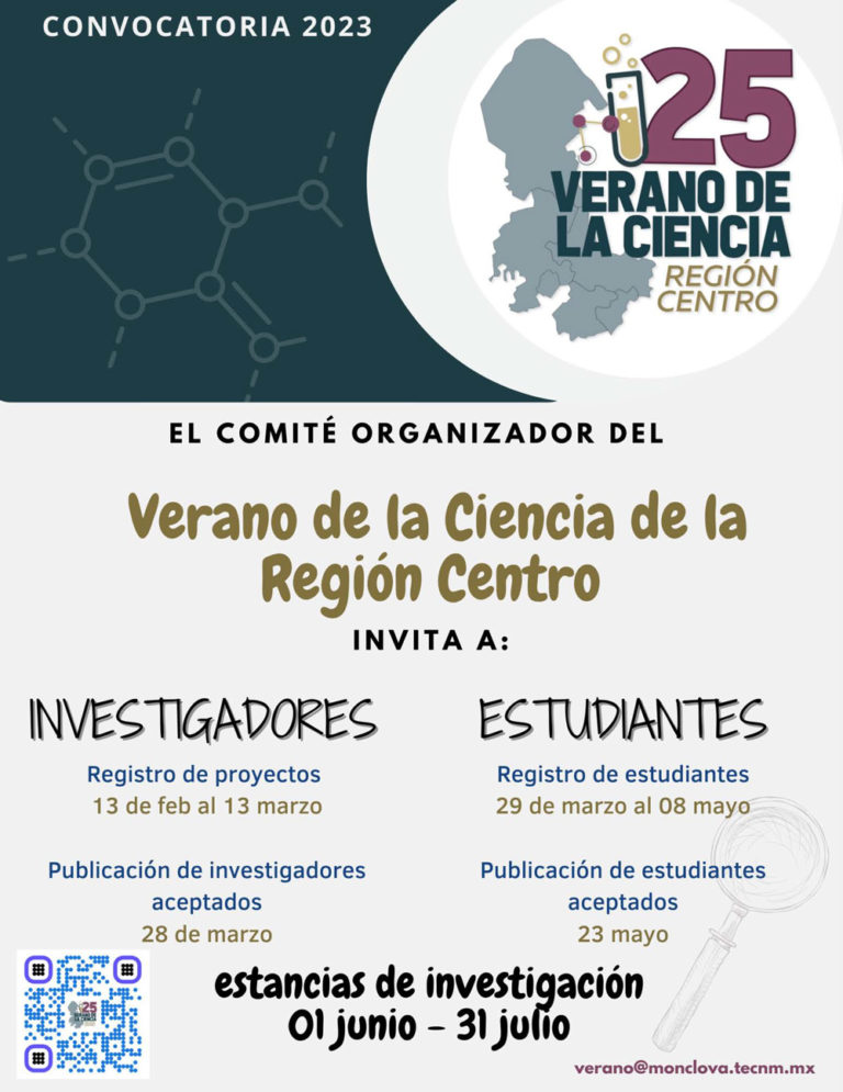 UAA invita a participar en la 25 edición del Verano de la Ciencia Región Centro