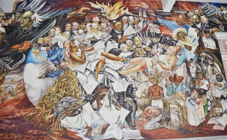 El mural social del Palacio de Gobierno / 3 (Oswaldo Barra Cunningham en el 101 Aniversario de su natalicio)/ Imágenes de Aguascalientes 