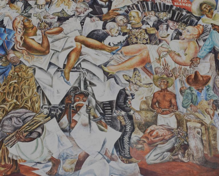 El mural social del Palacio de Gobierno (4) Oswaldo Barra Cunningham en el 101 aniversario de su natalicio/ Imágenes de Aguascalientes 