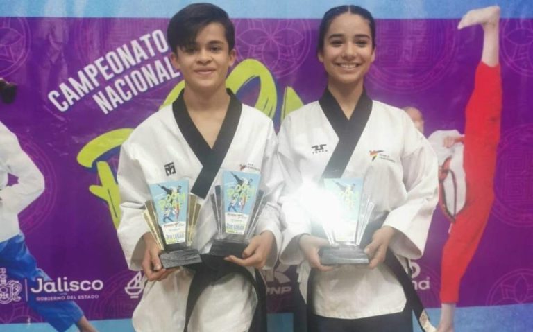 Jóvenes taekwondoines consiguen medallas para Aguascalientes