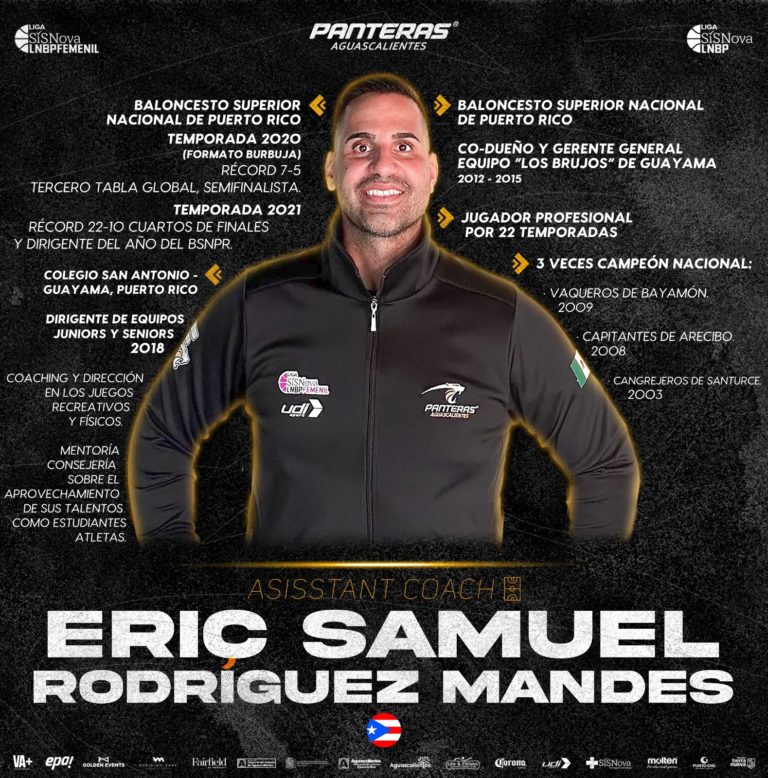 Eric Rodríguez asistirá a Pepo Martínez en Panteras