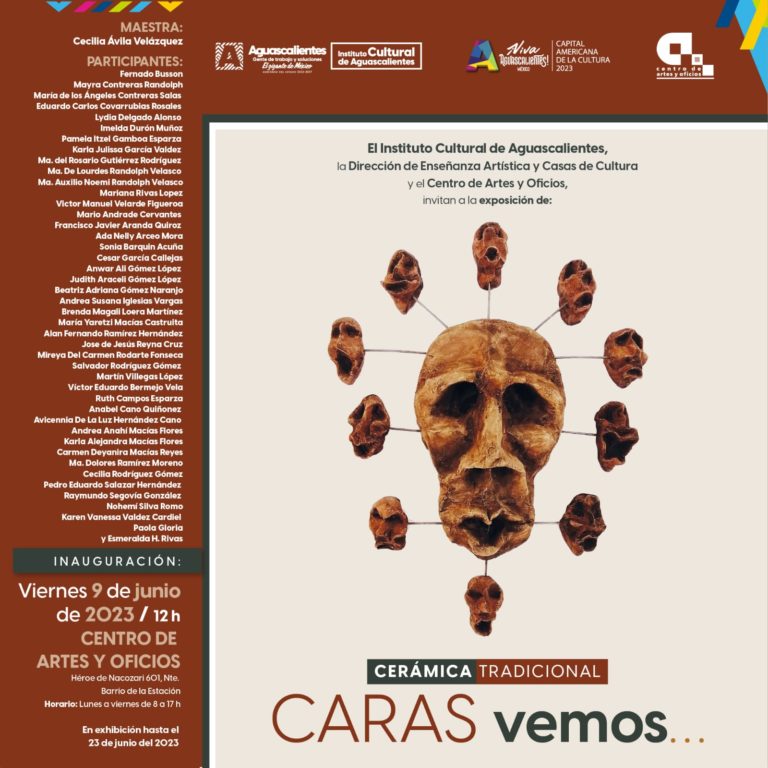 Descubre la exposición de cerámica tradicional “CARAS VEMOS…” en Aguascalientes
