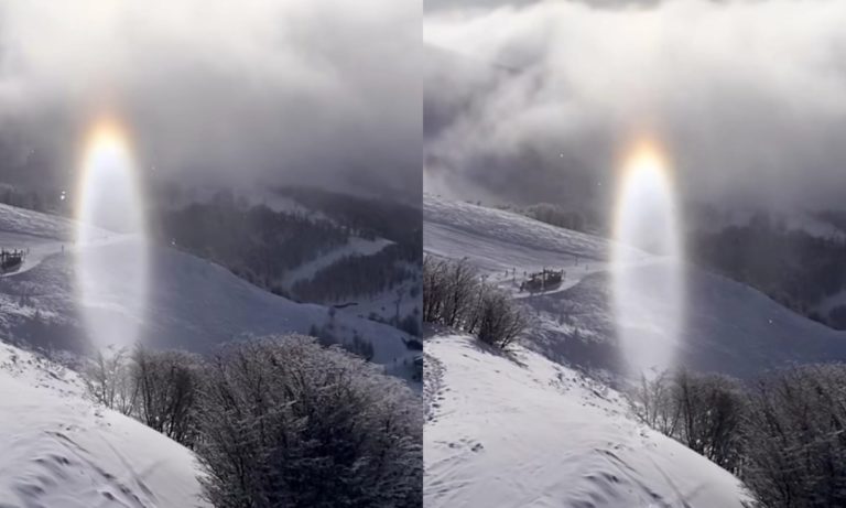 Impacta a usuarios de redes una imagen de luz en la Patagonia