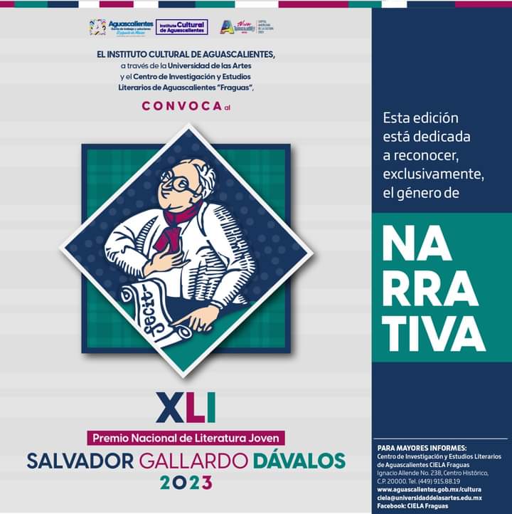 Continúa abierta la convocatoria del Premio de Literatura Joven Salvador Gallardo Dávalos 