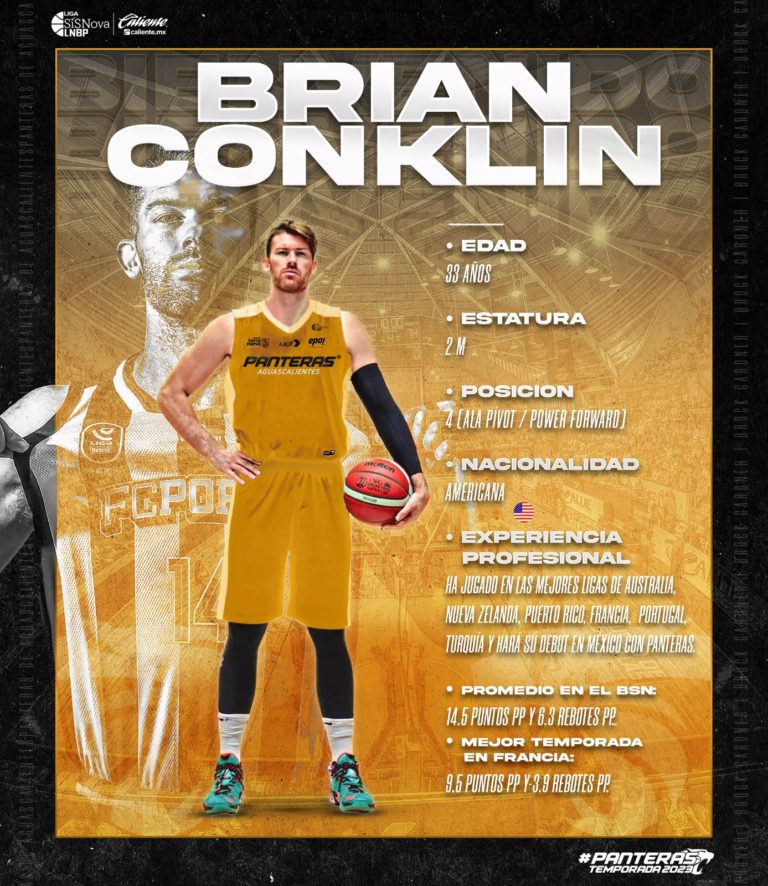 Club Panteras hizo oficial la contratación de Brian Conklin
