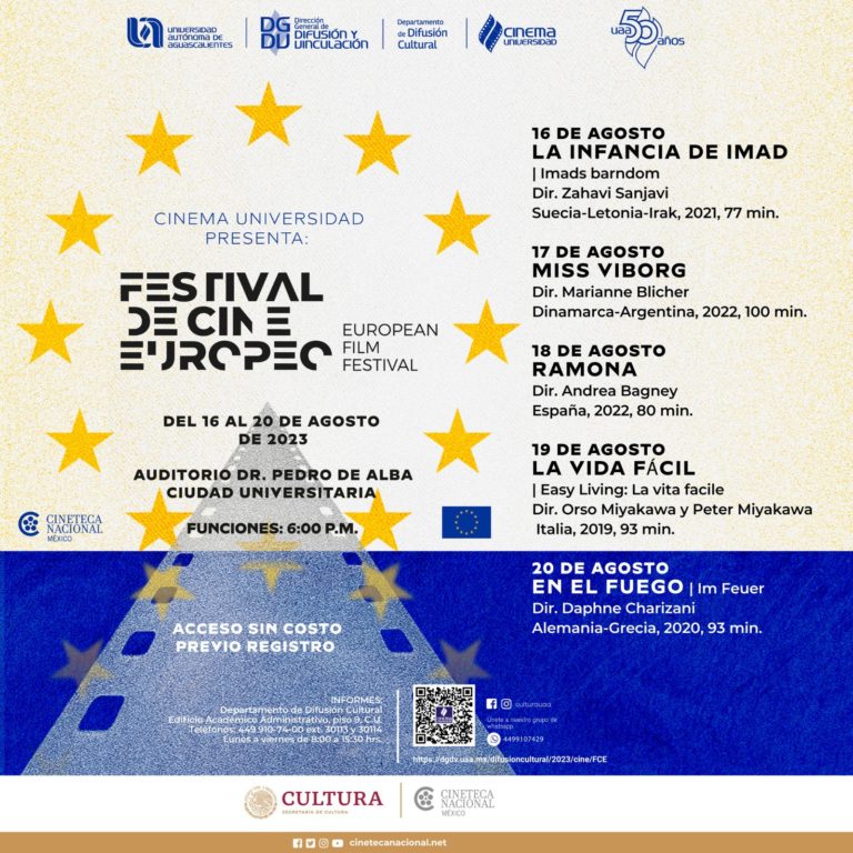 UAA presenta el Festival de Cine Europeo 2023 en colaboración con la Cineteca Nacional