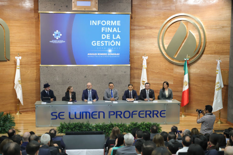 Rectora de la UAA presente en el informe final de la Secretaría Ejecutiva del Sistema Estatal Anticorrupción 